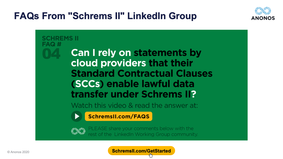 Can I rely on statements by cloud providers that their Standart Contractual Clauses (SCCs) enable lawful data transfer under Schrems II?