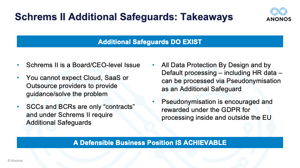 Schrems II Additional Safeguards: Takeaways