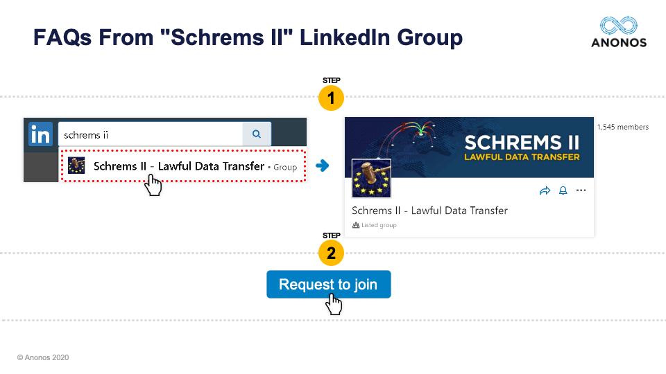 FAQs From 'Schrems II' LinkedIn Group