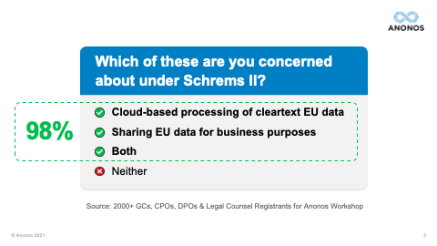 Which of these are you concerned about under Schrems II?