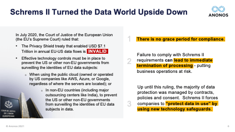 Schrems II Turned the Data World Upside Down